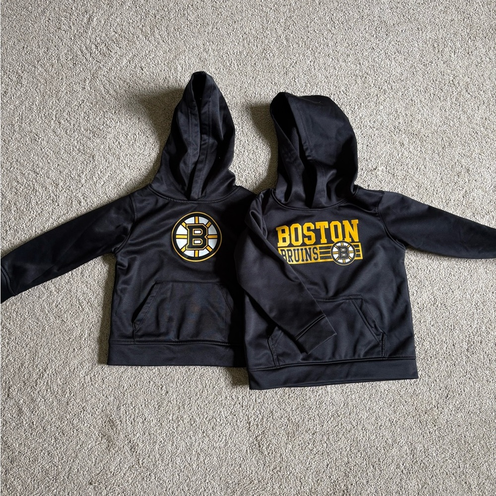 NHL Boston Bruins Kids Black Hoodie Set 4T